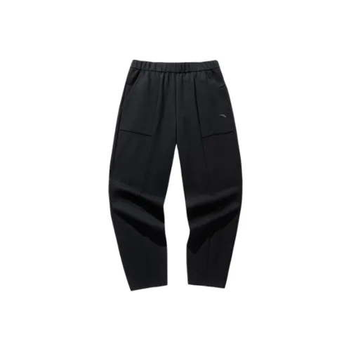 ANTA Variety Тренировки Коллекция Вязаные Тренировочные Брюки Женские Основные Черный