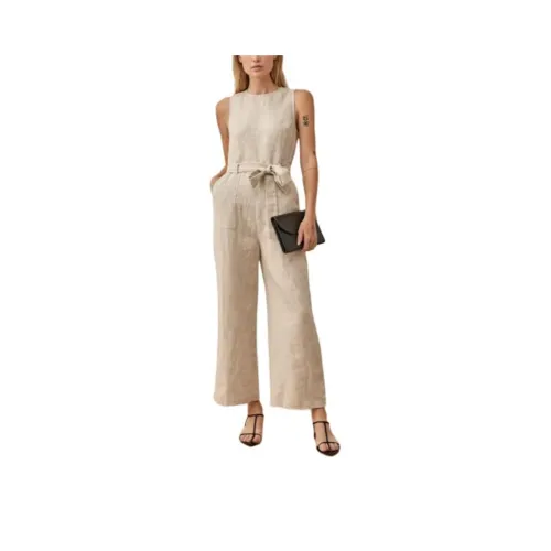 REFORMATION Naomi Linen Jumpsuit Women's
