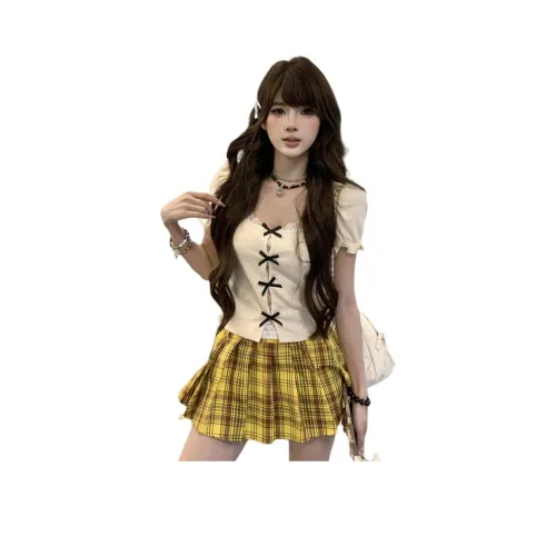 Si Bei'er Рукав-буф Т-рубашка Женская