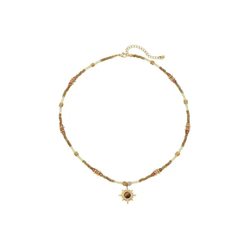 PANDUONA Медный Нержавеющая сталь Чешские бусины Ожерелье Женское