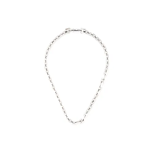 GUCCI Металлические ожерелья Унисекс Серебряный