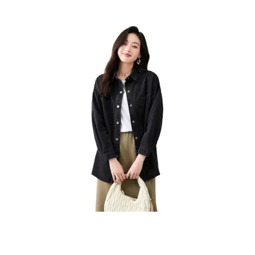 Like The Age Of Water Рубашка Женская Черная