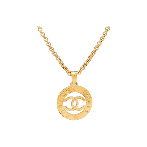 CHANEL Interlocking Металлические Колье Женские Золотые