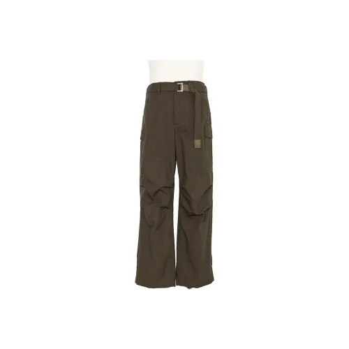 Sacai Хаки Унисекс Брюки карго