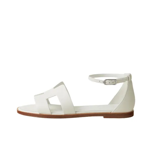 HERMES Santorini One Ремешок Сандалии Женские Белые
