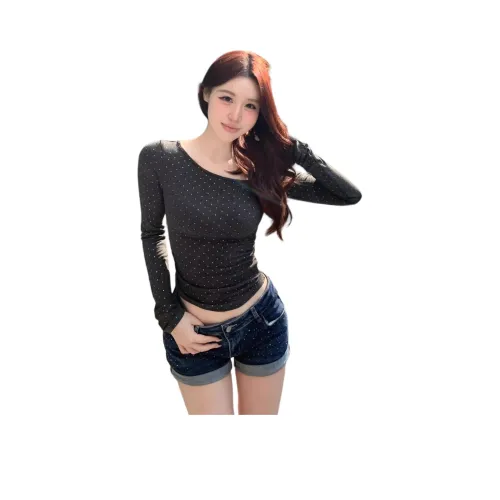 MUCCHIC Синие Женские Джинсовые Шорты