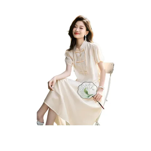 Mo Han Yi Mei Комплект с юбкой Женские Экрю