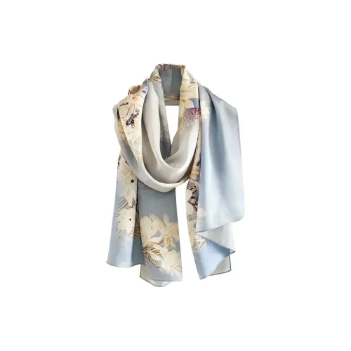 YOUYOULAN Шелковые шарфы для женщин