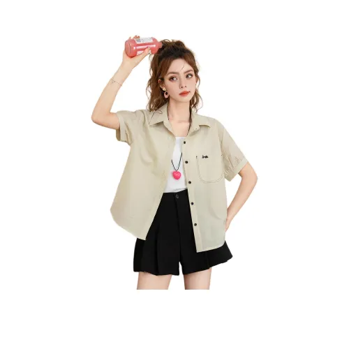 FAWENXIANGZI Светло-зеленые Женские Рубашки