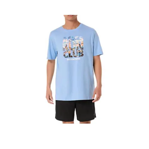 Asics x Better Cotton RUN CLUB T-Shirt Мужской Синий Dreamy
