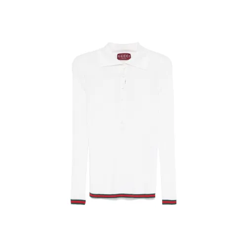GUCCI Web FW24 Поло Женское Белое