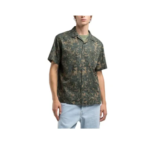 REPLAY Армия Зеленый Мужская Рубашка