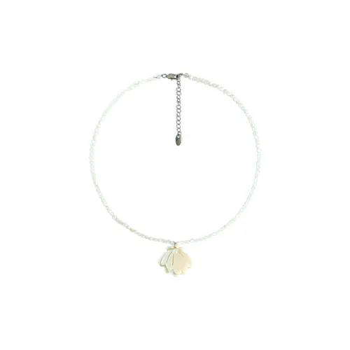 LIKIO Белый Lipped Оболочка Бусины Ожерелья Женские