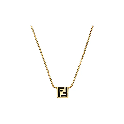 FENDI Brass Necklaces Золотой Унисекс