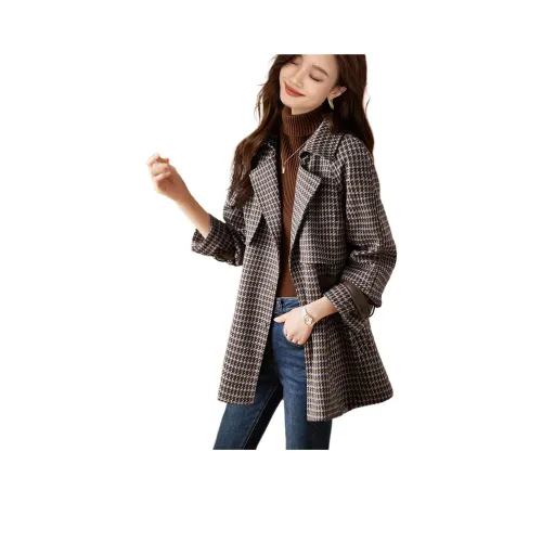 XWI Красно-коричневое Женское Пальто