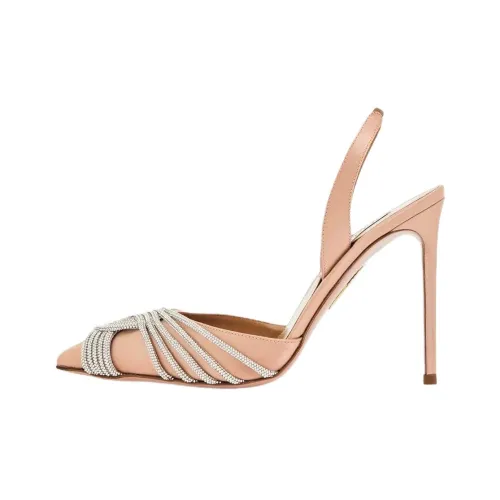 AQUAZZURA Gatsby Узкий каблук Высокие каблуки 10,5 см Женские Розовый