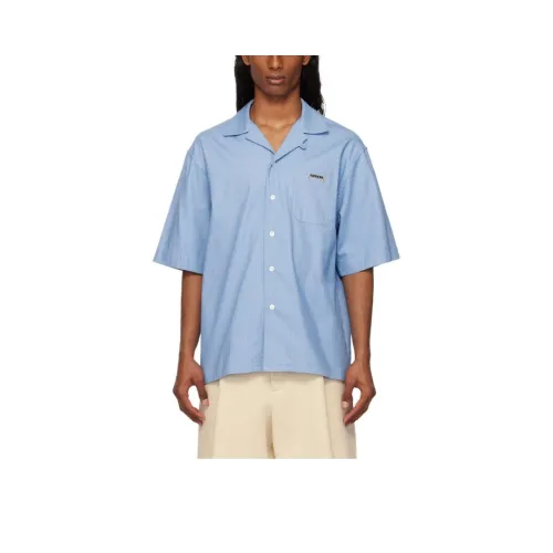 MARNI Iris Синий Мужские Рубашки