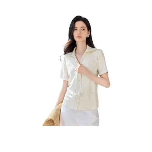 IHIMI Рубашка Женская Кремово-Белая