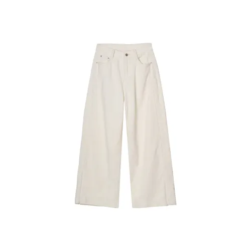 FAWENXIANGZI Повседневные брюки Женские Ангора Красный