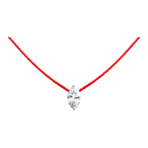 Redline 18К Белое золото ожерелье с бриллиантами унисекс серебро