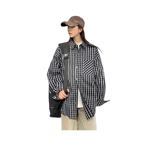 Flowers in water Длинный рукав Рубашка Женская