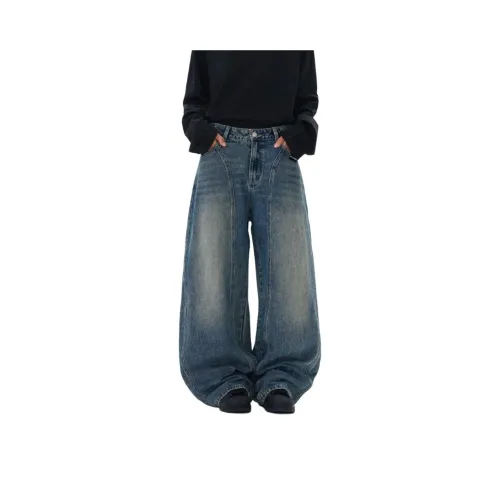 EPTISON Винтажные синие унисекс джинсы