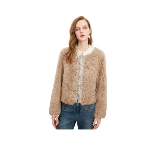 Cocoon Верблюжий Женские меховые изделия