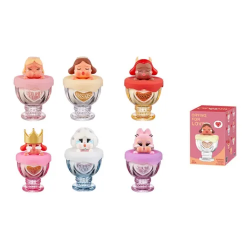 POP MART CRYBABY Love Goddess Tears Collection Аромат Слепые коробки Один Mystery Коробка Целая коробка 6 шт