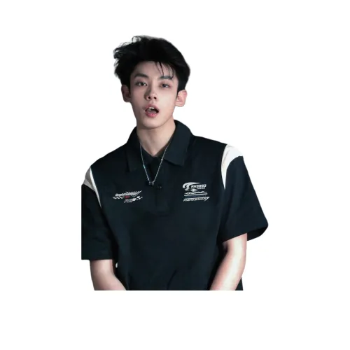 HIPHOPPUNKS Поло Унисекс Черный Бежевый CAMEL