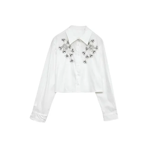 GORGEOUSIDEA Белая рубашка Женские рубашки