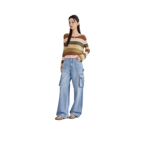 A21 Небесно-голубые Женские Джинсы