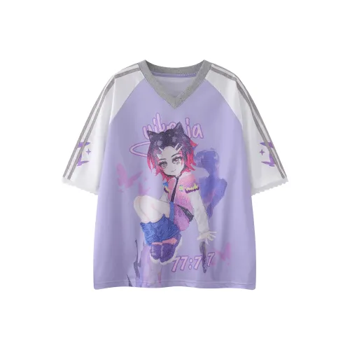 GM Рукав с оборванным плечом T-рубашка Женская