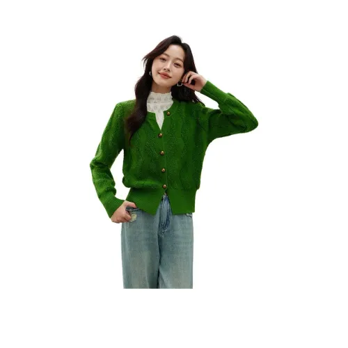 OUNIXUE Зеленый Женские Свитеры