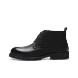 Черная обувь с флисовой подкладкой и утеплением