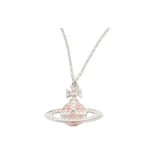 Vivienne Westwood Crystal Brass Accessories for Appliances Necklaces Women's Silver Вивьен Вествуд Кристалл Латунь Аксессуары для бытовых приборов Ожерелья Женское Серебро