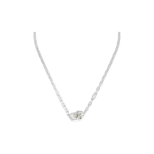 GUCCI Циркон Ожерелья Унисекс Серебряный