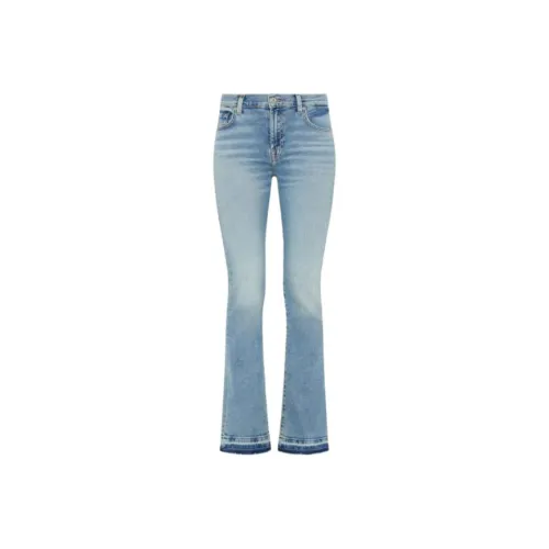 SEVEN FOR ALL MANKIND Джинсовый светло-голубой Женские джинсы