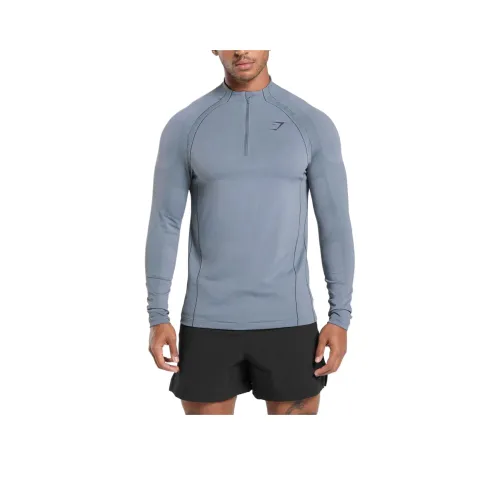 GYMSHARK Синий Мужской T-Рубашки