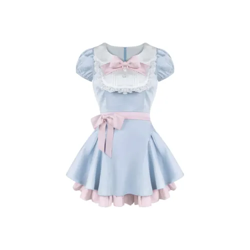 KKX Короткий рукав Платье Женское