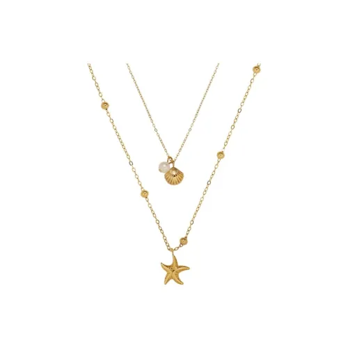 NATURALLYJOJO Титановые стальные ожерелья женские золотые