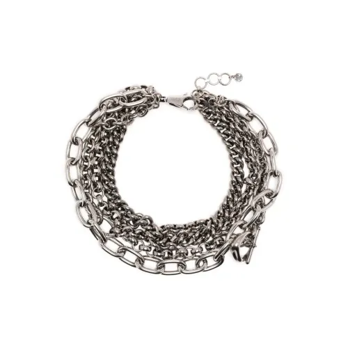 Alexander McQueen Браслеты из латани Серебряные Мужские