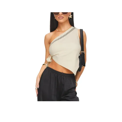 PRINCESS POLLY FRANKLE Топ КРОВАТКА Женский Кремовый Черный Кремовый Черный