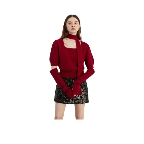 DPLAY Свитер Женский Ангора Красный