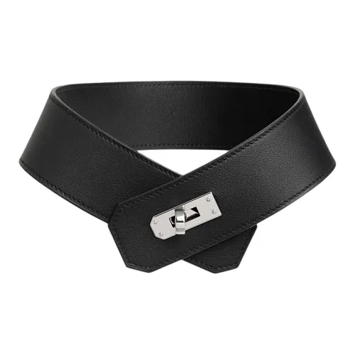 HERMES Телячья кожа Ожерелья Унисекс Черный