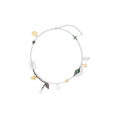 LOUIS VUITTON Оболочка Brass Necklaces Мужской Серебряный