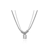 Геометрический белый, бриллианты