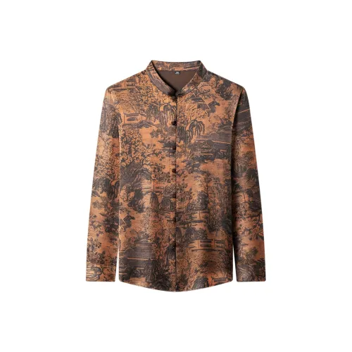 TAIZILONG Ароматное Облако Пряжа Мужские Рубашки