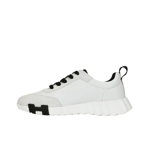 HERMES Bouncing Low Топ Повседневная обувь Женская Белый Черный