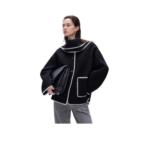 ONLY H1Z черное женское пальто