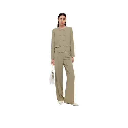 GOELIA Бизнес-костюм женский фруктовый зеленый